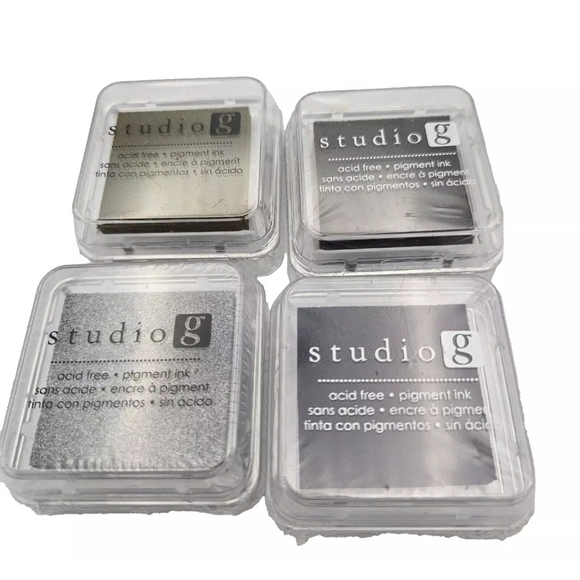 4 Stamps 4 Pigment Pads Believe Hello Live Love Laugh Blessing New NIP NWT - Picture 6 of 6